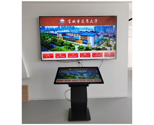 宣城市老年大學(xué)觸摸查詢機(jī)，雙屏顯示安裝調(diào)試完成